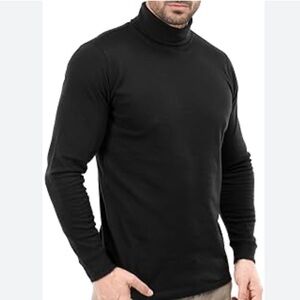 Meister Men’s Black Pullover Sports Long Sleeve Shirt.